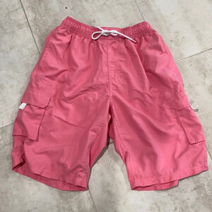 TSLA Men’s Light Pink Lined Board-shorts SwimTrunks Sz Small